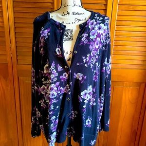 Gorgeous black/purple cardigan